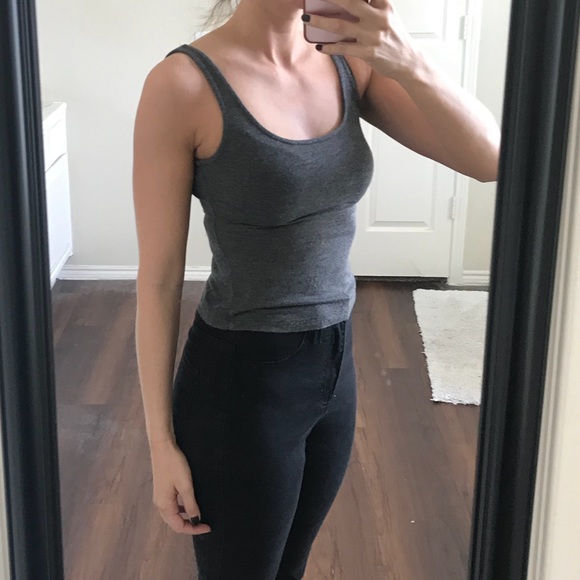 Brandy Melville Other - Brandy Melville gray crop top